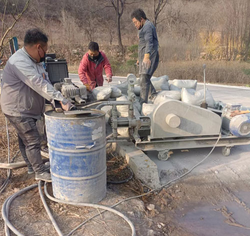 中江路面下沉注浆